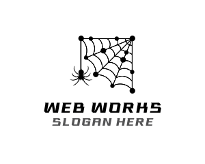 Web - Network Spider Web logo design