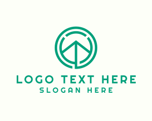 Circle - Minimalist Arrow Agency logo design