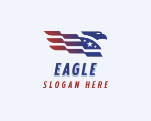 American Eagle Flag  logo design