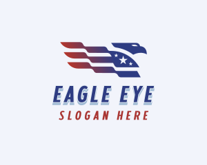 American Eagle Flag  logo design