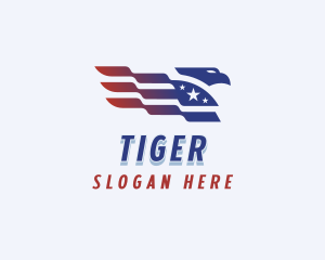 Aviary - American Eagle Flag logo design