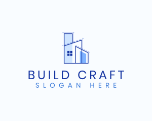 House Architecture Building logo design