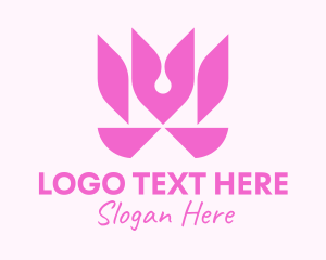 Cosmetic - Floral Tulip Garden logo design