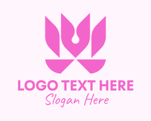 Flower - Floral Tulip Garden logo design