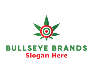 Cannabis Leaf Target logo design