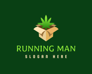 Smoking - Marijuana Delivery Box logo design