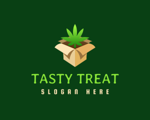 Marijuana Delivery Box logo design