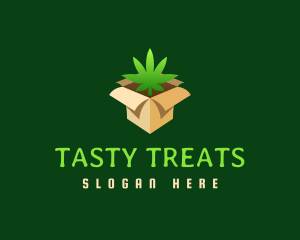 Edibles - Marijuana Delivery Box logo design