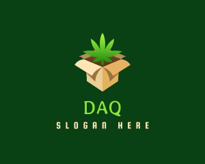 Natural - Marijuana Delivery Box logo design
