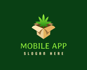 Edibles - Marijuana Delivery Box logo design