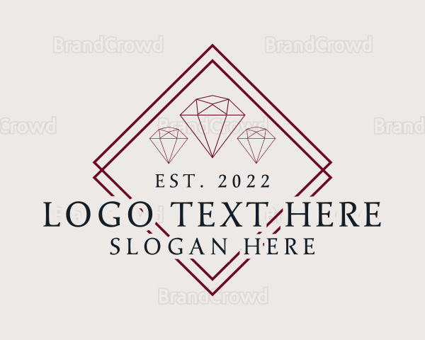 Luxury Jewelry Gemstone Logo