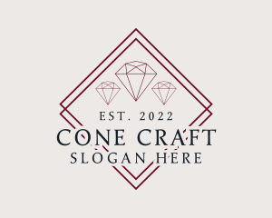 Luxury Jewelry Gemstone logo design