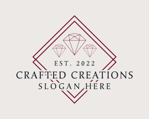 Luxury Jewelry Gemstone logo design