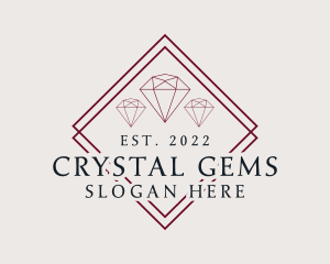 Luxury Jewelry Gemstone logo design