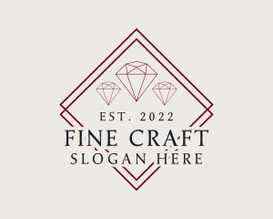 Luxury Jewelry Gemstone logo design