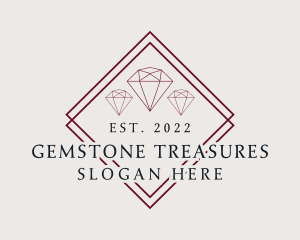 Luxury Jewelry Gemstone logo design