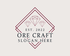 Luxury Jewelry Gemstone logo design