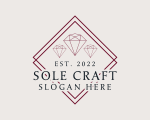 Luxury Jewelry Gemstone logo design