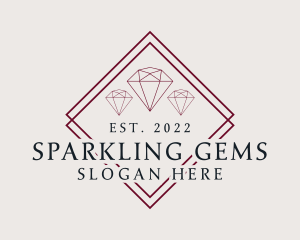 Luxury Jewelry Gemstone logo design