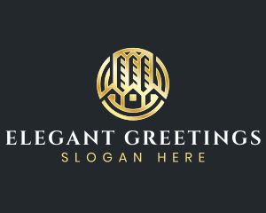 Elegant Real Estate Developer logo design