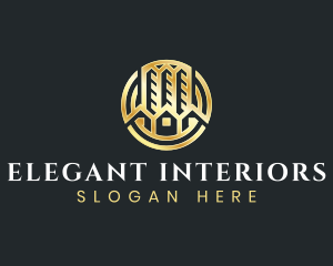 Elegant Real Estate Developer logo design