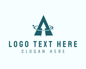 Delivery Logistics Letter A  logo design