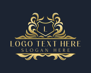 Luxurious Shield Crest Logo