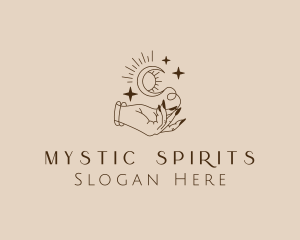 Magical Fortune Teller Hand logo design