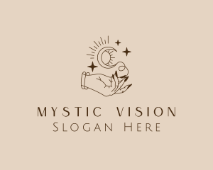 Fortune Teller - Magical Fortune Teller Hand logo design