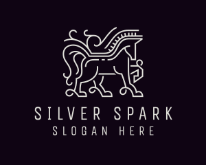 Silver Horse Equine logo design