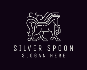 Silver Horse Equine logo design