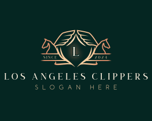 Luxury Pegasus Stallion Logo