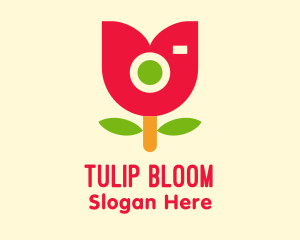 Tulip - Cute Tulip Camera logo design