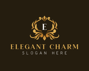 Elegant Crest Ornament logo design