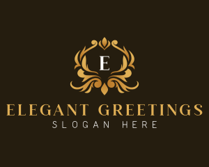 Elegant Crest Ornament logo design