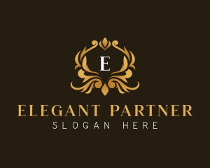 Elegant Crest Ornament logo design