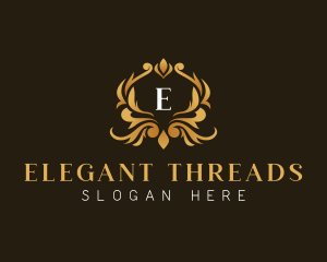 Elegant Crest Ornament logo design