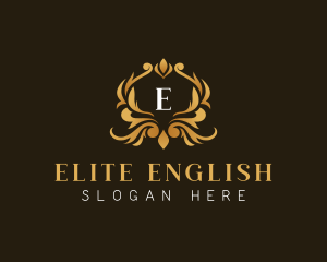 Elegant Crest Ornament logo design