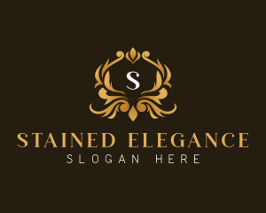 Elegant Crest Ornament logo design