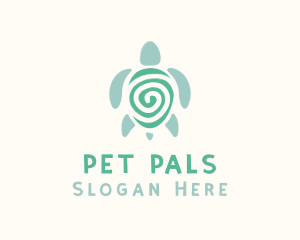 Green Sea Turtle logo design