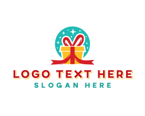 Giveaway - Gift Present Ribbon logo design