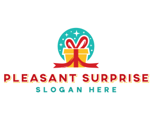 Surprise - Gift Present Ribbon logo design
