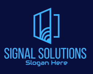 Signal - Blue Window Signal logo design