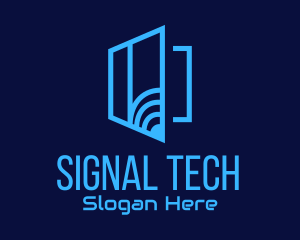 Signal - Blue Window Signal logo design