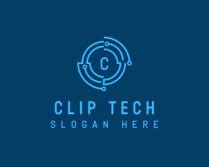 Cyber Tech Digital Circuit logo design