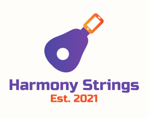 Strings - App String Instrument Tuner logo design
