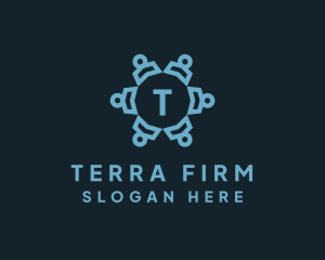 Blue Community Firm logo design