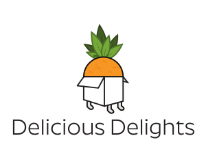 Pineapple Fruit Box logo design