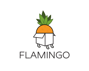 Legs - Pineapple Fruit Box logo design