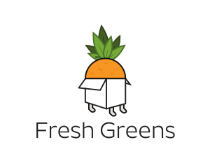 Salad - Pineapple Fruit Box logo design